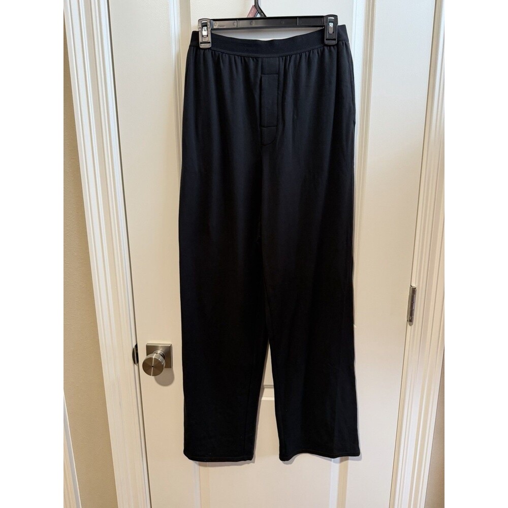 Quince Dream Lounge Boyfriend Pajama Pants Womens S Black Modal NWT